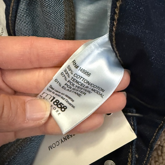 M1858 Jeans Women size 2/26 Dark Blue Amy Boot Bootcut Long Stretch Denim Pants - Picture 10 of 11